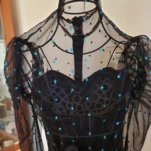 Foxy Lady Vintage 1980s prom style dress